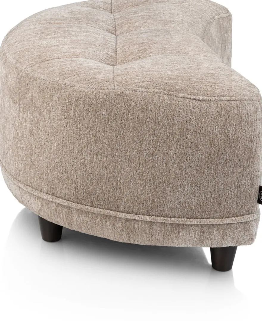 Borgia, poef/hocker small - Champagne