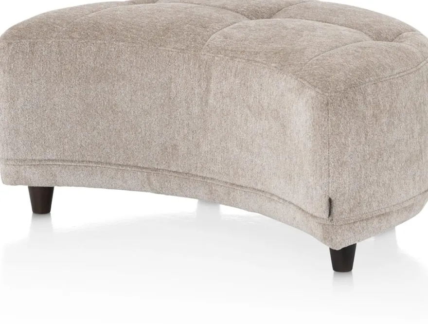 Borgia, poef/hocker 90 x 60 cm - Champagne