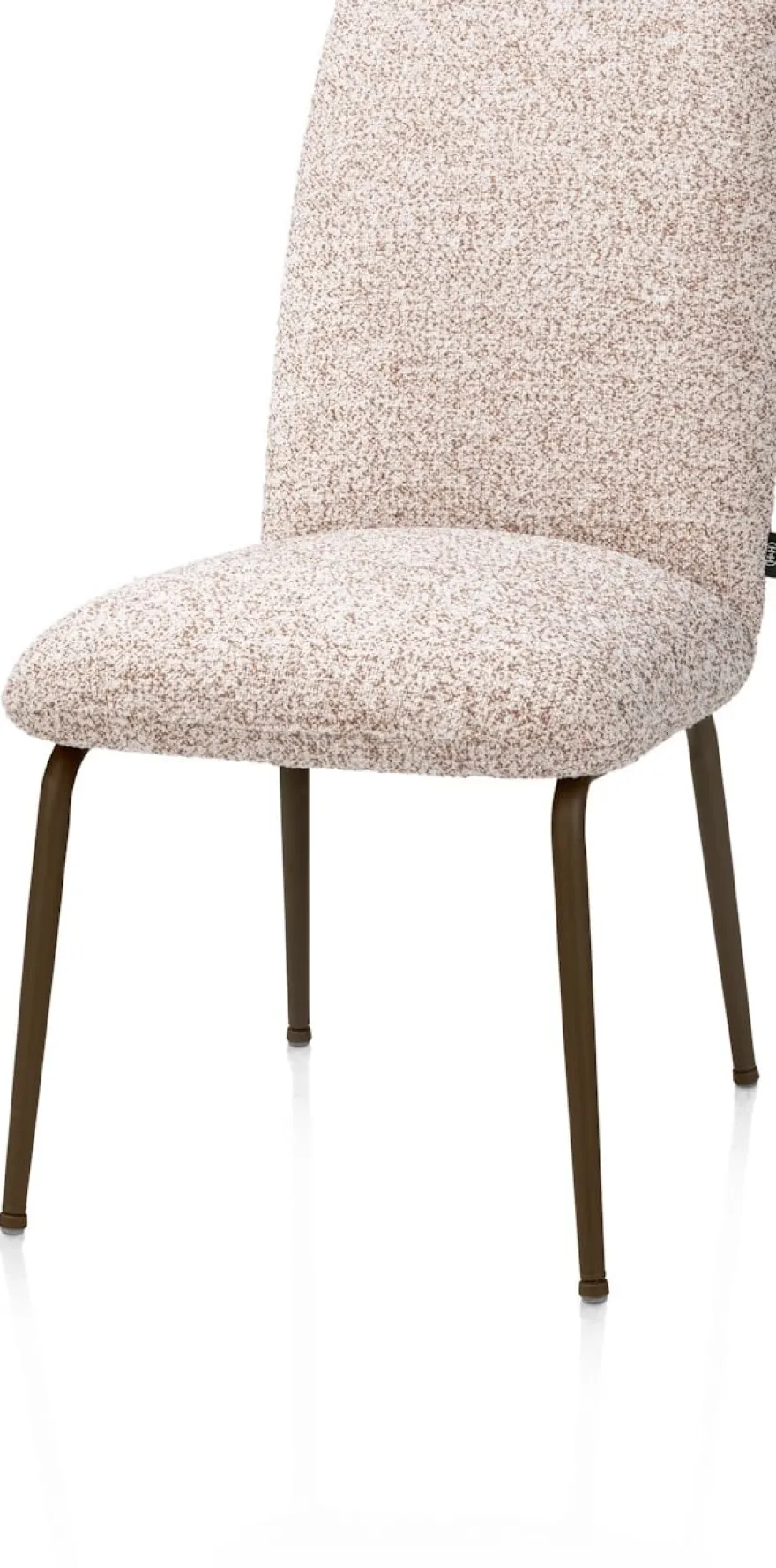 Bovina, eetkamerstoel - stof Luton + nosag - frame steelbrown - koper
