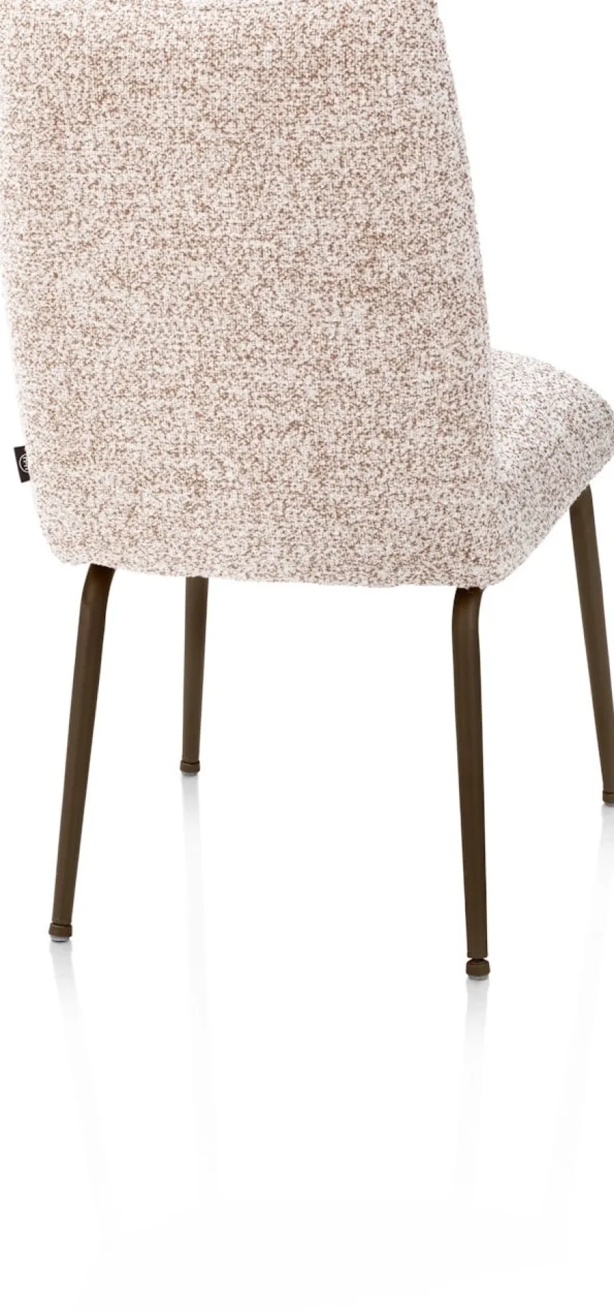 Bovina, eetkamerstoel - stof Luton + nosag - frame steelbrown - koper