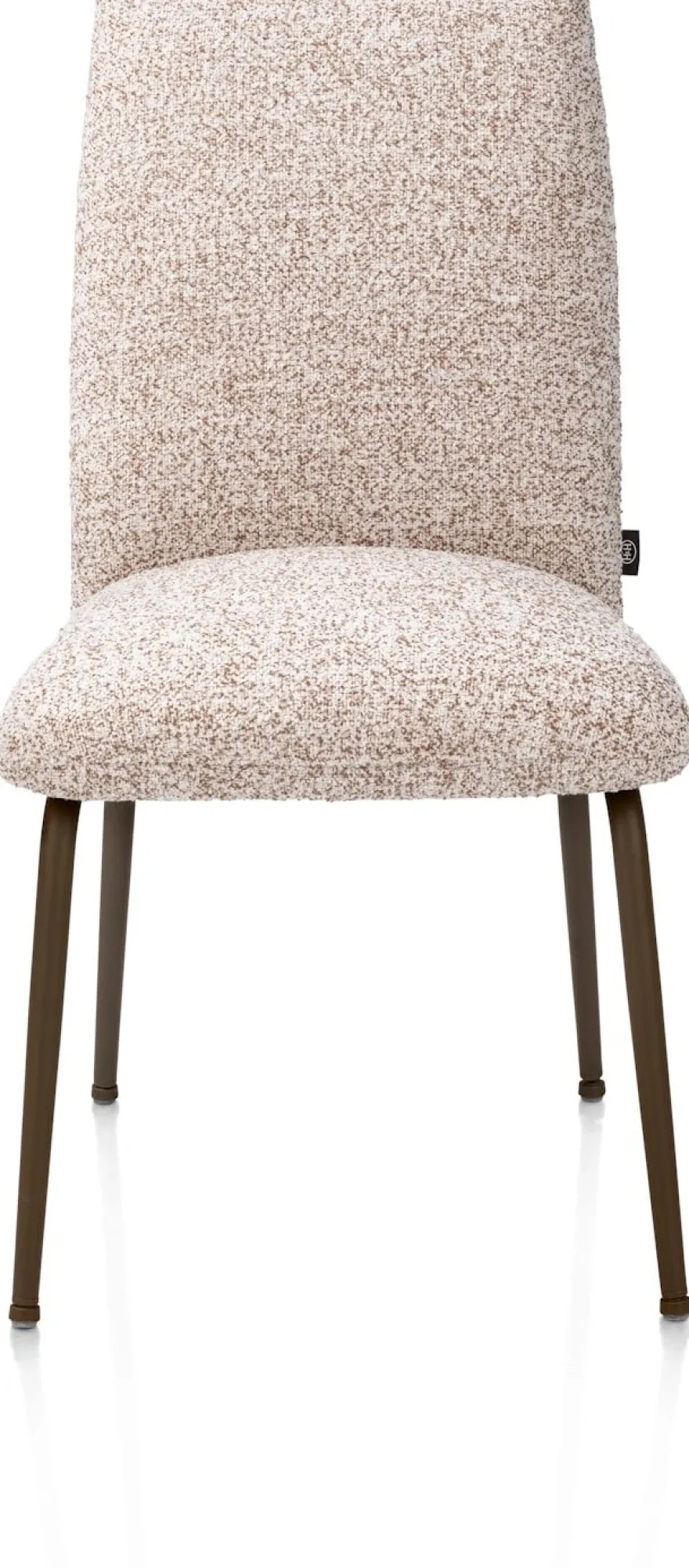 Bovina, eetkamerstoel - stof Luton + nosag - frame steelbrown - koper