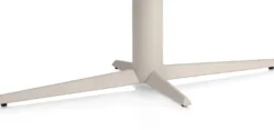Caletta, eetkamertafel ovaal 270 x 110 cm. - HPL Primo Laminato blad - centrale teenpoot crème - Travertin