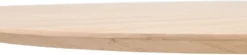 Caletta, eetkamertafel ovaal 240 x 105 cm. - eiken blad - centrale kruispoot zwart - Natural