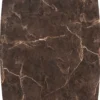 Caletta, eetkamertafel ovaal 240 x 105 cm. - HPL Primo Laminato blad - centrale teenpoot steelbrown - Marble brown