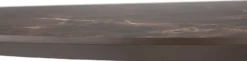 Caletta, eetkamertafel ovaal 240 x 105 cm. - HPL Primo Laminato blad - centrale teenpoot steelbrown - Marble brown