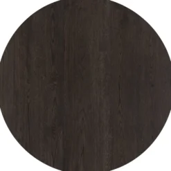 Caletta, eetkamertafel rond 150 cm. - eiken blad - centrale kruispoot grafiet - Basalt