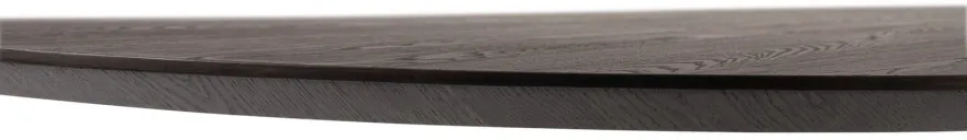 Caletta, eetkamertafel rond 150 cm. - eiken blad - centrale kruispoot grafiet - Basalt