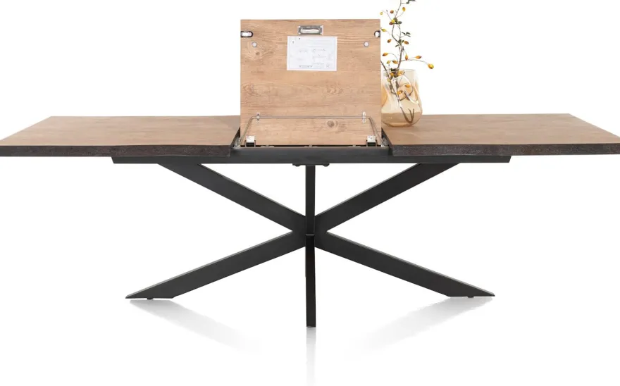 Carreras, uitschuiftafel 190 (+ 60) x 100 cm