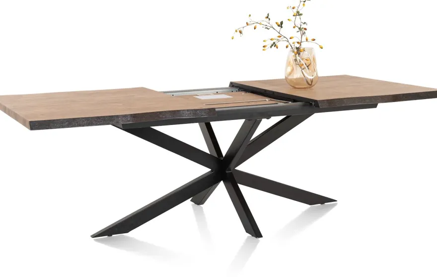 Carreras, uitschuiftafel 190 (+ 60) x 100 cm