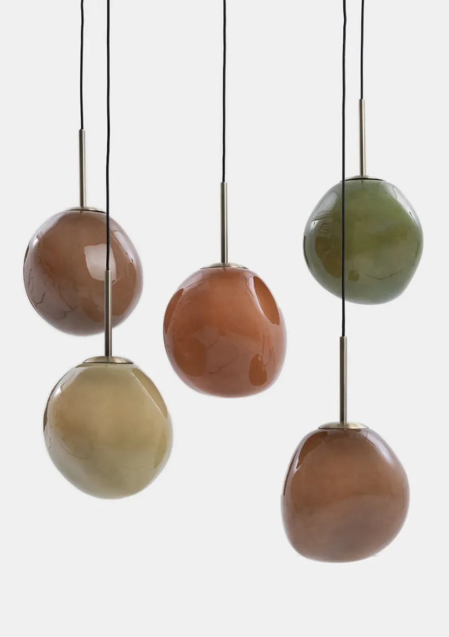 COCOmaison, Abby hanglamp 5*E27 - Multikleur