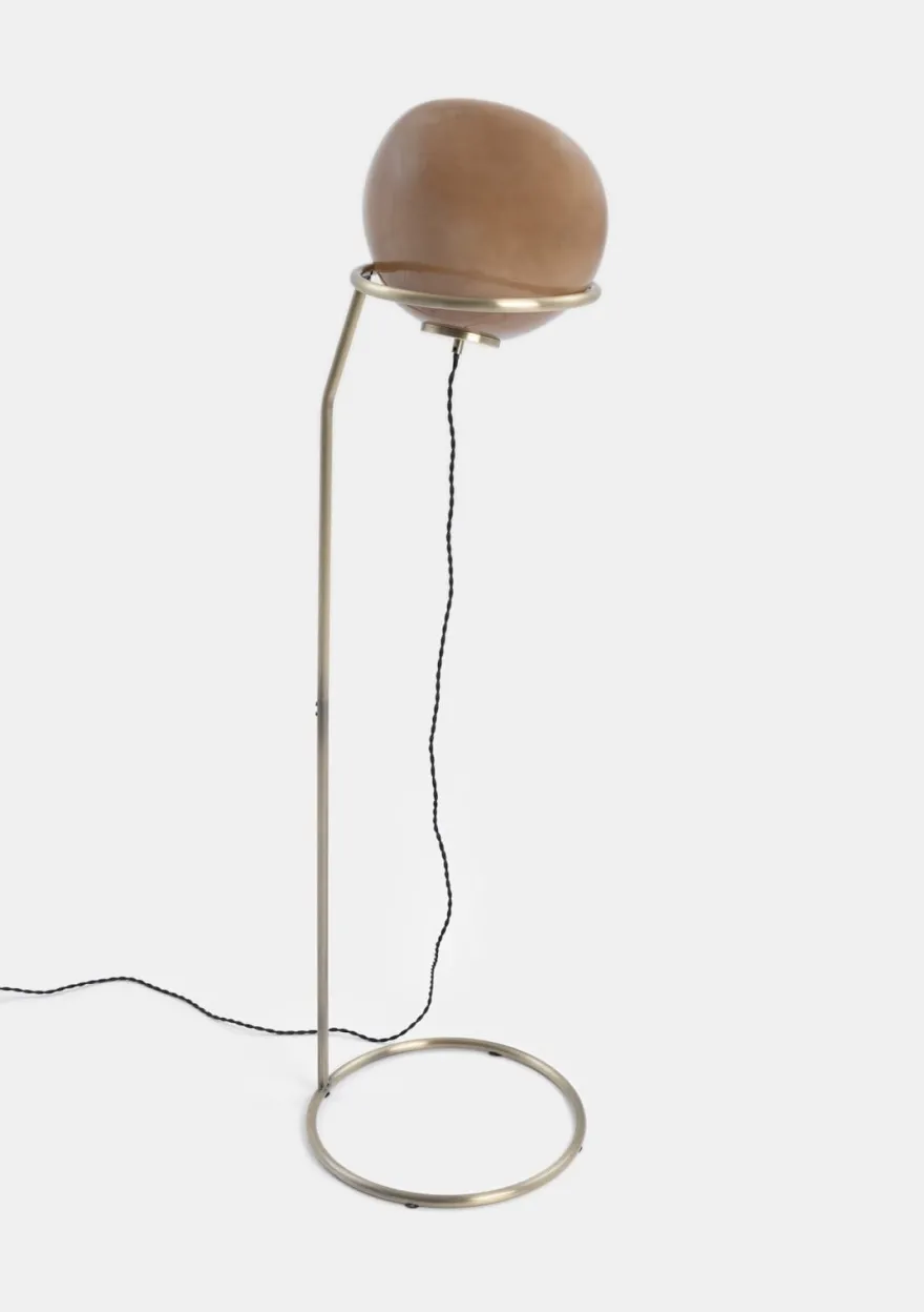 COCOmaison, Abby vloerlamp 1*E27 - Bruin