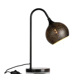 COCOmaison, Arjen tafellamp 1*E27 - Zwart/Goud