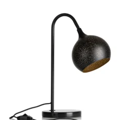 COCOmaison, Arjen tafellamp 1*E27 - Zwart/Goud