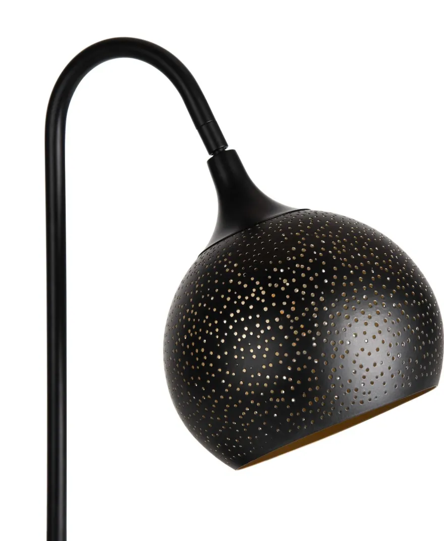 COCOmaison, Arjen tafellamp 1*E27 - Zwart/Goud