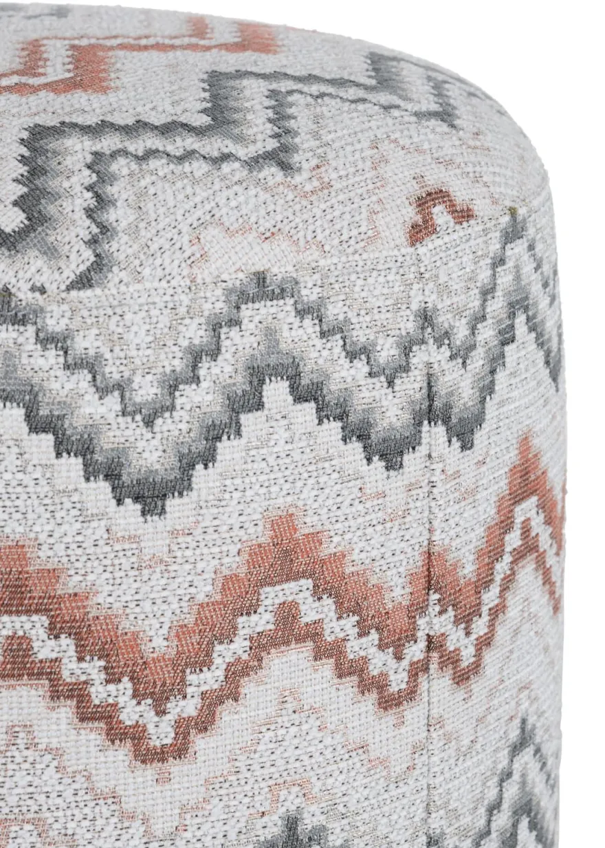 COCOmaison, BeautiQ - Lush poef - rond 42 cm - Antraciet