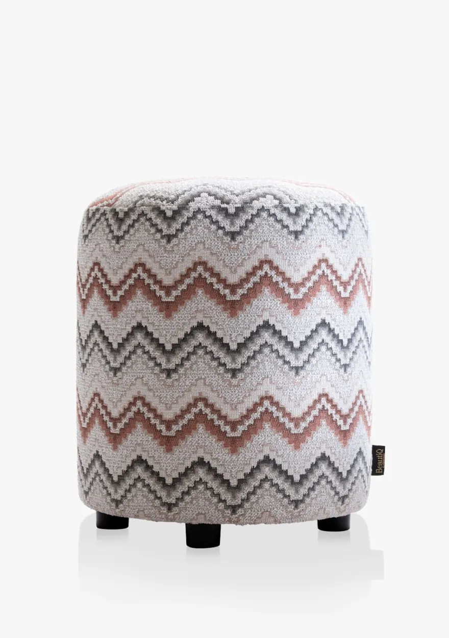 COCOmaison, BeautiQ - Lush poef - rond 42 cm - Antraciet