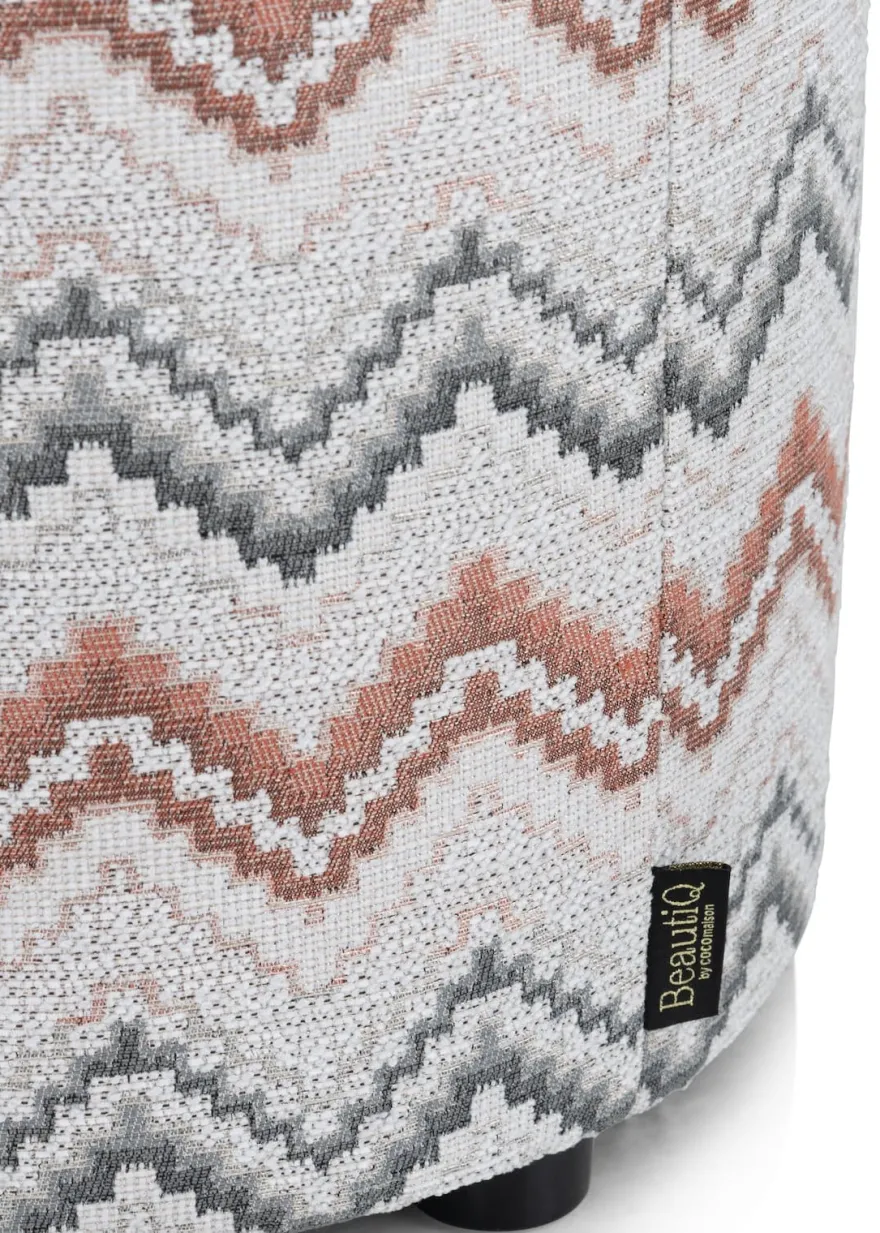 COCOmaison, BeautiQ - Lush poef - rond 42 cm - Antraciet