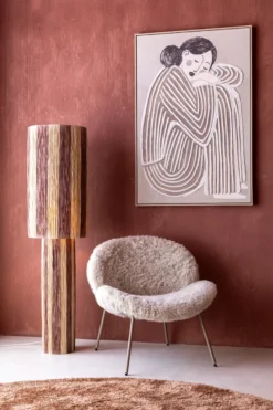 COCOmaison, Billie vloerlamp 1*E27 - Bruin