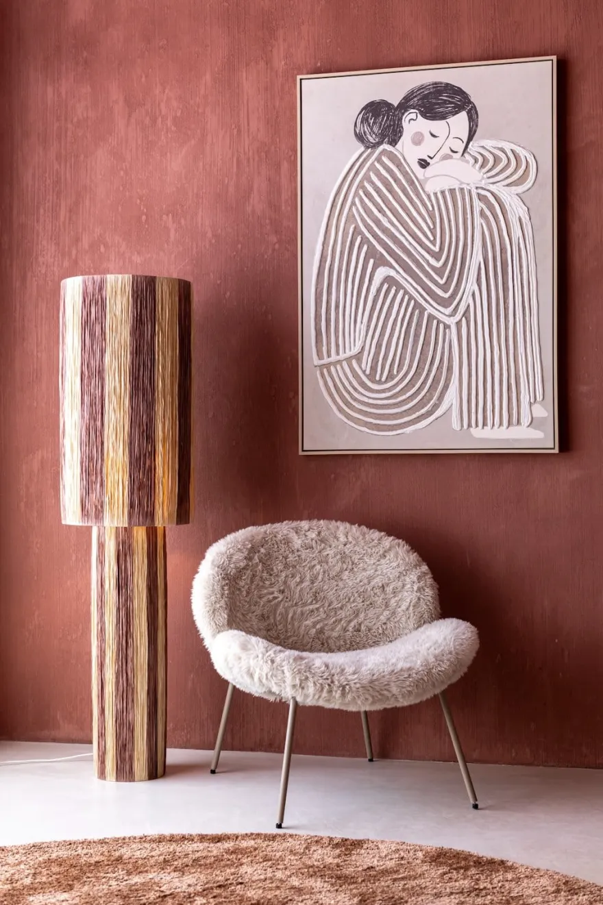 COCOmaison, Billie vloerlamp 1*E27 - Bruin