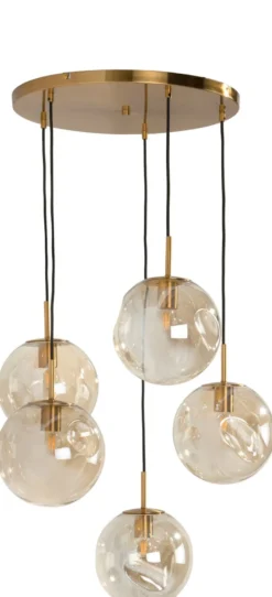 COCOmaison, Bo hanglamp 5*E27 - Goud