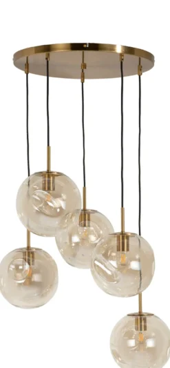 COCOmaison, Bo hanglamp 5*E27 - Goud