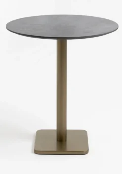 COCOmaison, Brest bartafel stone anthracite D80cm - Zwart