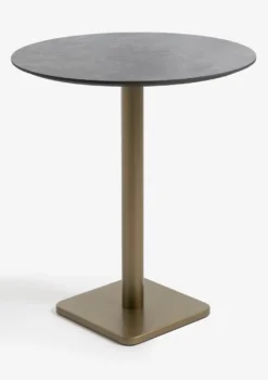 COCOmaison, Brest bartafel stone anthracite D80cm - Zwart