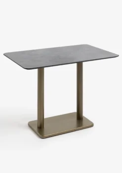 COCOmaison, Brest bartafel stone anthracite 120x75cm - Goud