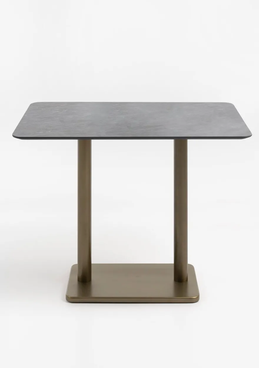 COCOmaison, Brest bartafel stone anthracite 120x75cm - Goud