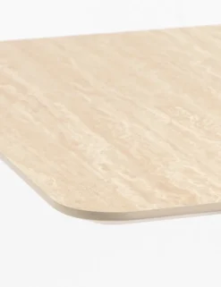 COCOmaison, Brest bartafel Travertine 75x75cm - zwart