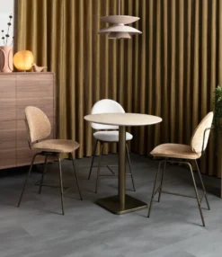 COCOmaison, Brest bartafel Travertine D80cm - zwart