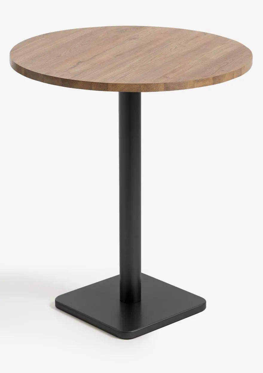 COCOmaison, Brest bartafel vintage oak D80cm - Zwart