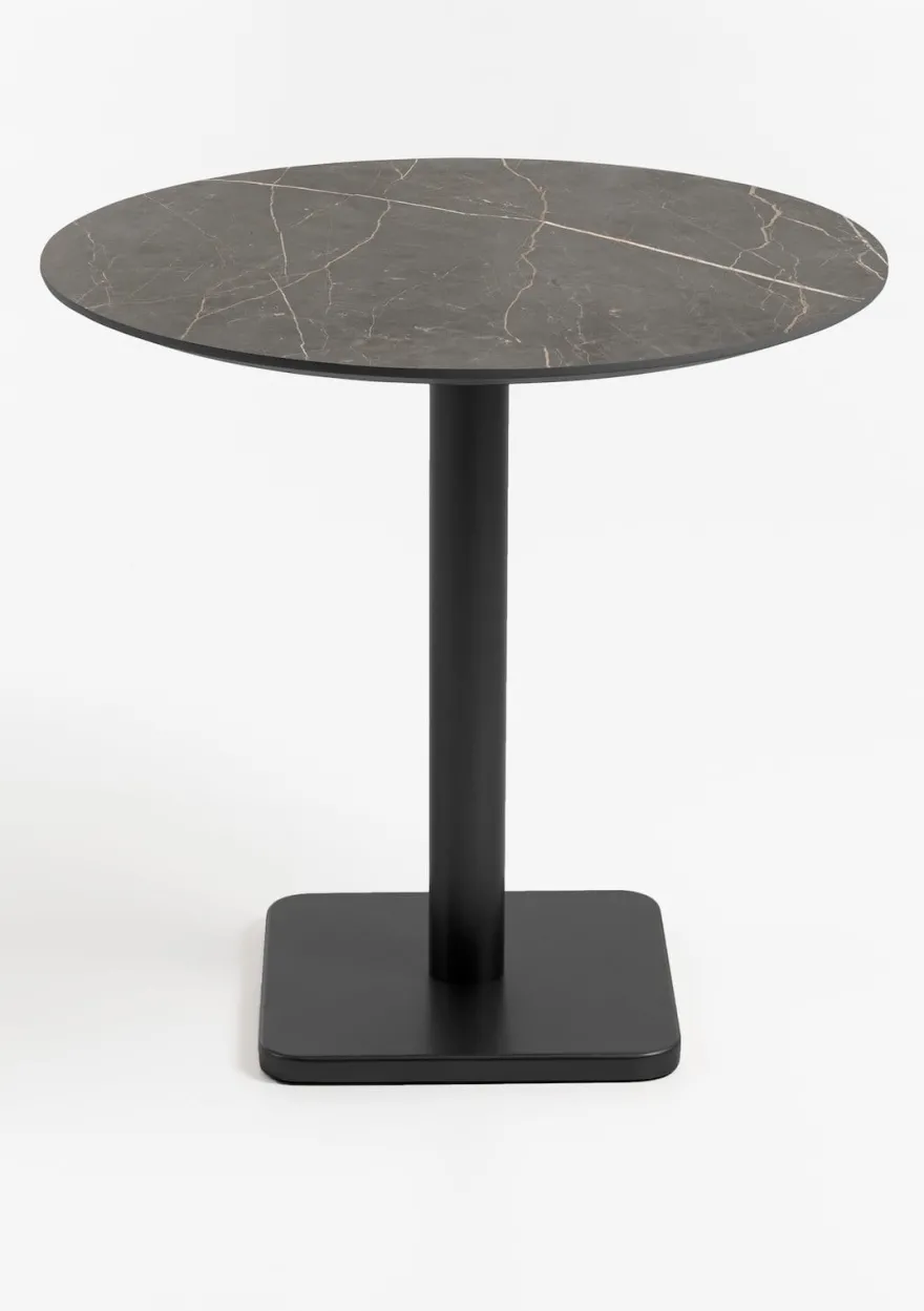 COCOmaison, Brest bistrotafel marble onyx D80cm - Goud