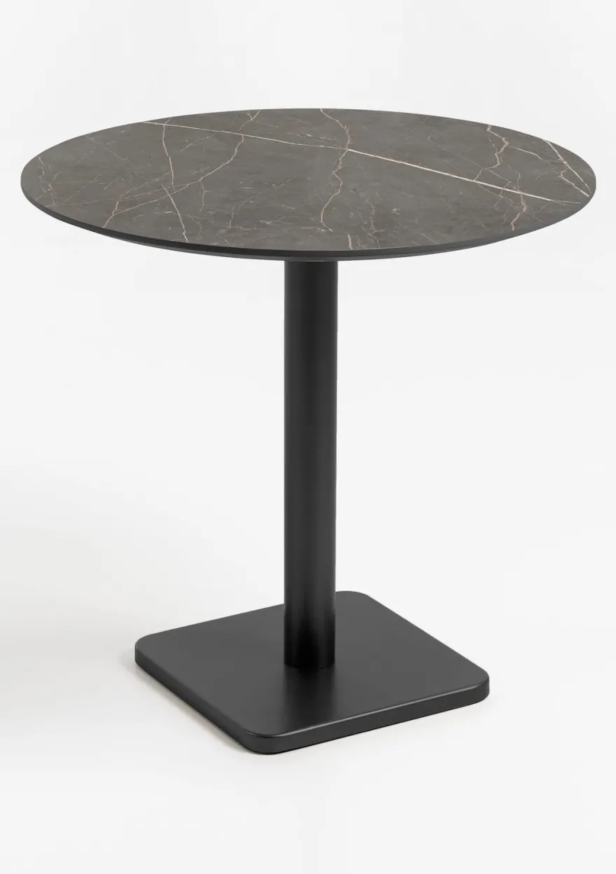 COCOmaison, Brest bistrotafel marble onyx D80cm - Goud