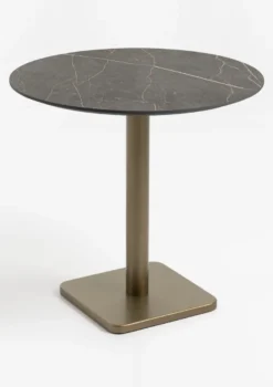 COCOmaison, Brest bistrotafel marble onyx D80cm - Goud