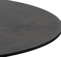 COCOmaison, Brest bistrotafel stone anthracite D80cm - zwart