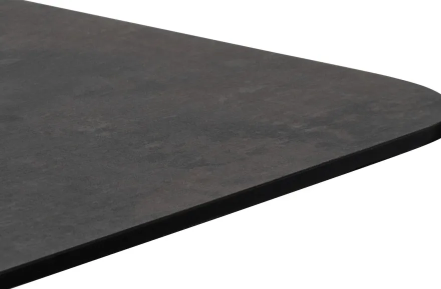COCOmaison, Brest bistrotafel stone anthracite 120x75cm - Goud