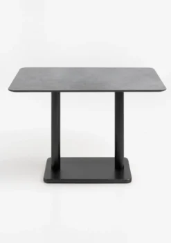 COCOmaison, Brest bistrotafel stone anthracite 120x75cm - Goud
