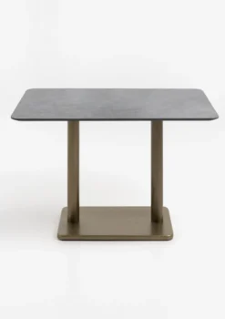 COCOmaison, Brest bistrotafel stone anthracite 120x75cm - Goud