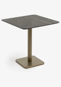 COCOmaison, Brest bistrotafel marble onyx 75x75cm - zwart