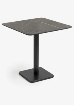 COCOmaison, Brest bistrotafel marble onyx 75x75cm - zwart
