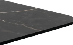 COCOmaison, Brest bistrotafel marble onyx 75x75cm - zwart