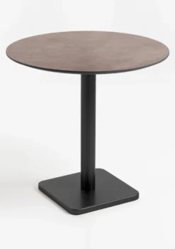 COCOmaison, Brest bistrotafel stone rust D80cm - zwart