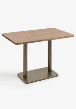 COCOmaison, Brest bistrotafel vintage oak 120x75cm - Goud