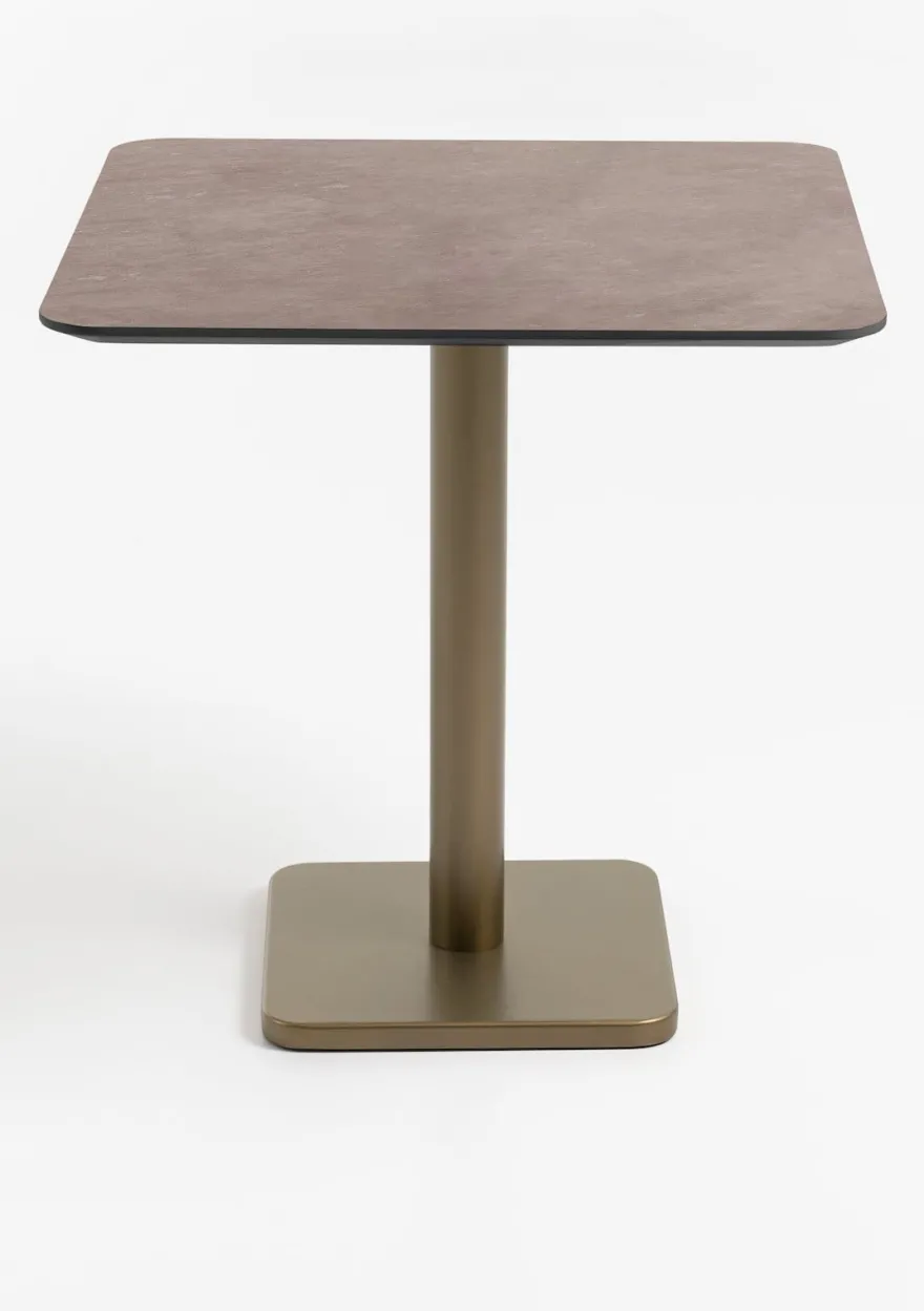 COCOmaison, Brest bistrotafel stone rust 75x75cm - zwart