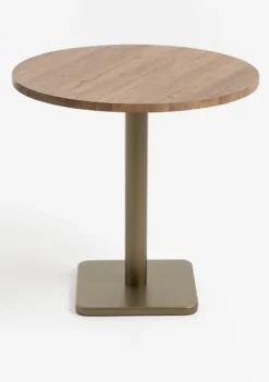 COCOmaison, Brest bistrotafel vintage oak D80cm - zwart