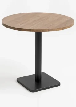 COCOmaison, Brest bistrotafel vintage oak D80cm - zwart