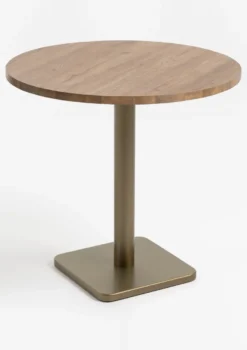 COCOmaison, Brest bistrotafel vintage oak D80cm - zwart