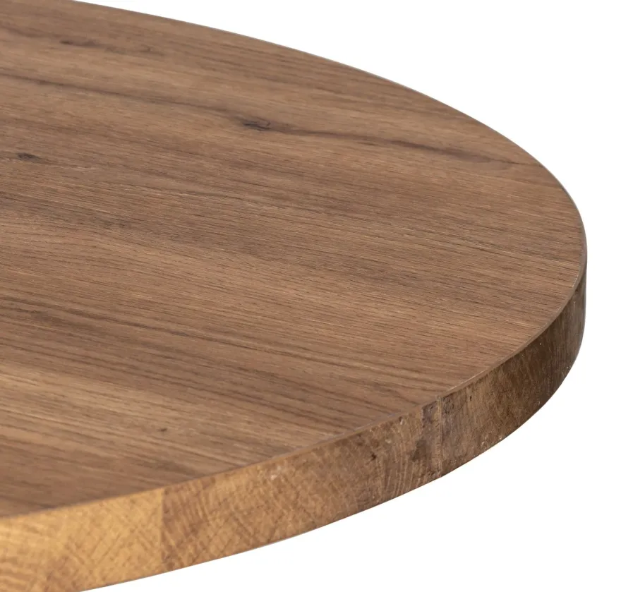 COCOmaison, Brest bistrotafel vintage oak D80cm - zwart