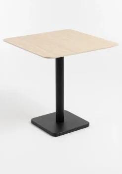 COCOmaison, Brest bistrotafel Travertine 75x75cm - zwart